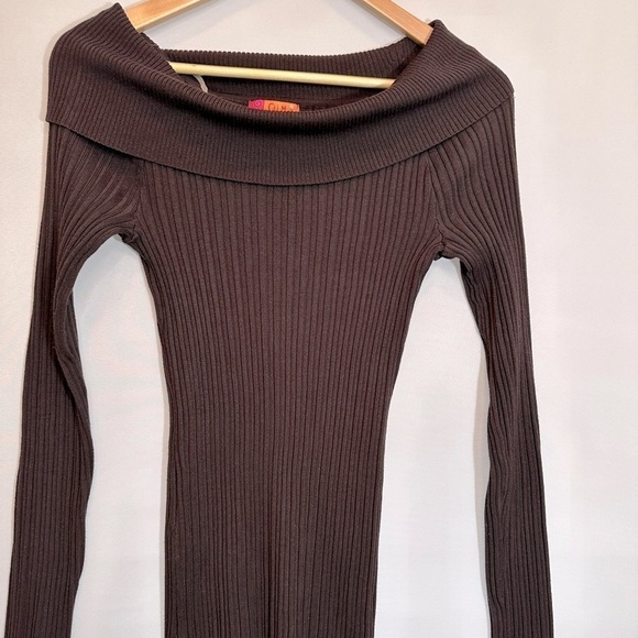 Catch My i Sweaters - Catch My i Women Knit Sweater Ribbed Stetch Slim Fit Cowl Neckline Long Sleeve S